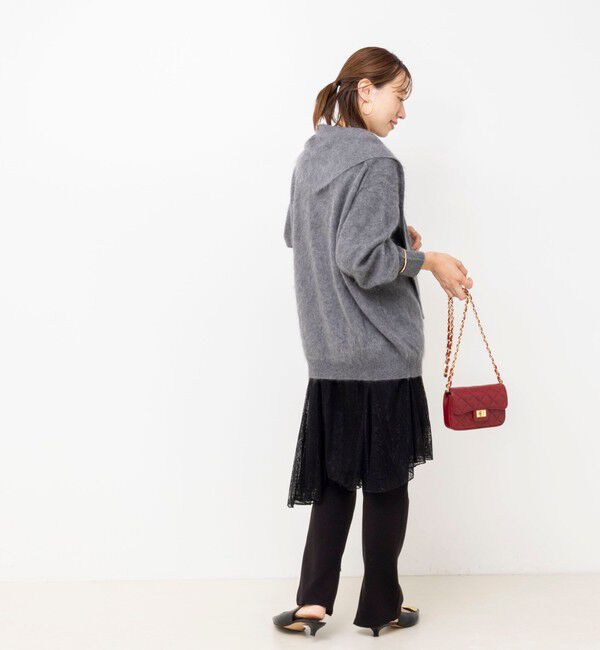 NOLLEY'S「【WEB限定】ウォッシャブルアシメレースキャミ」|キャミソール|