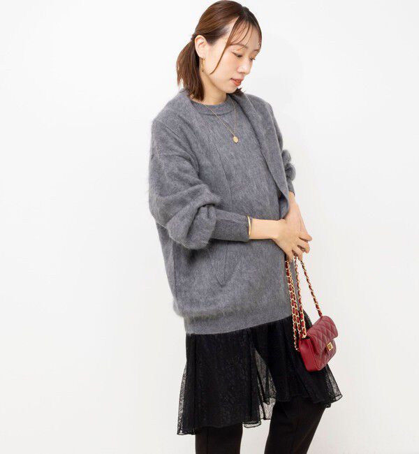 NOLLEY'S「【WEB限定】ウォッシャブルアシメレースキャミ」|キャミソール|