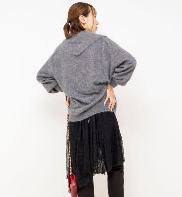 NOLLEY'S「【WEB限定】ウォッシャブルアシメレースキャミ」|キャミソール|