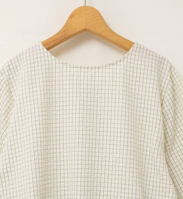 NOLLEY'S「【WEB限定】ウォッシャブル2WAYチェックペプラムフリルブラウス」|シャツ・ブラウス|