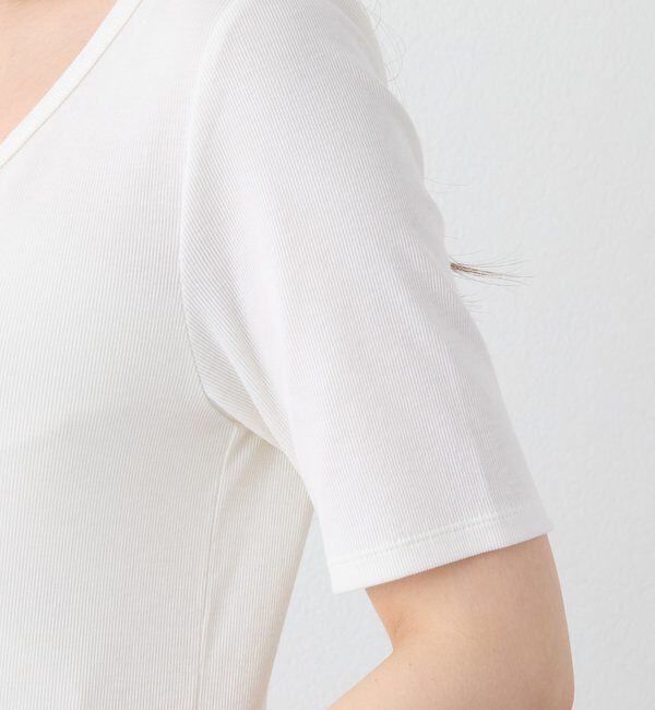  「【すっきり見え/通気性/帯電性】キュプラコットンテレコTee」|Tシャツ・カットソー|