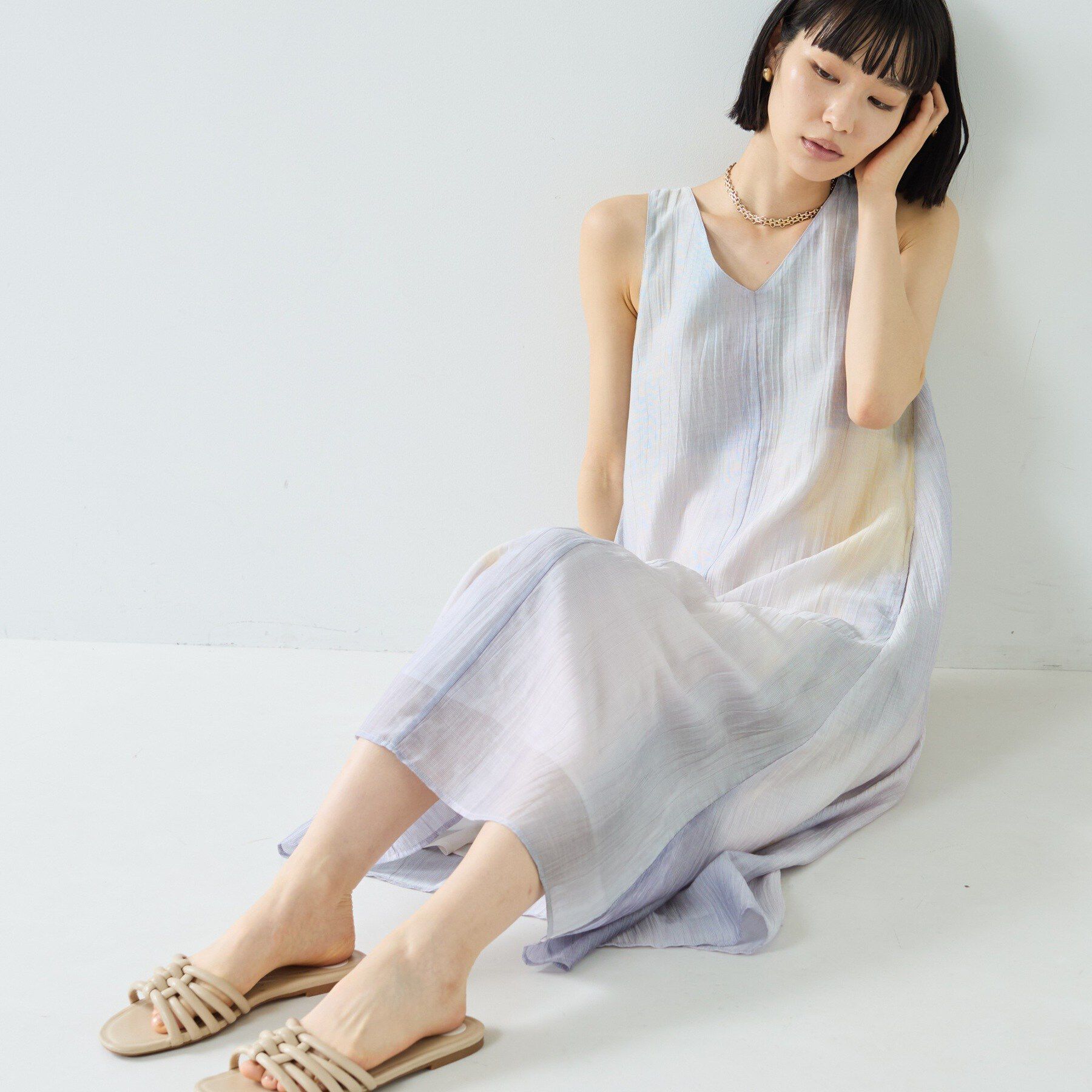 GALLEST「デジタルシアープリントワンピース」|ワンピース|