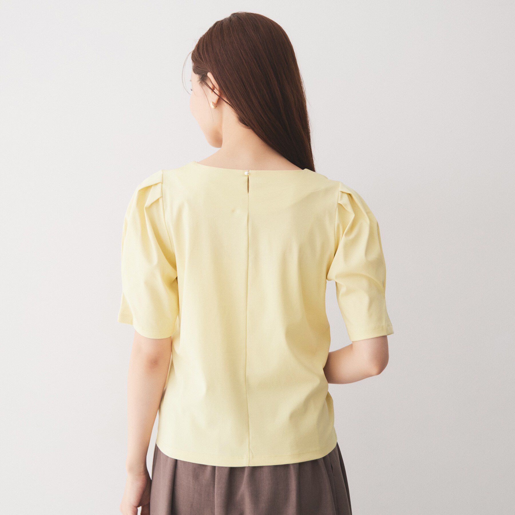 index「【接触冷感／UVケア】パール調ネックタックスリーブトップス《洗濯機OK／6col》」|Tシャツ・カットソー|