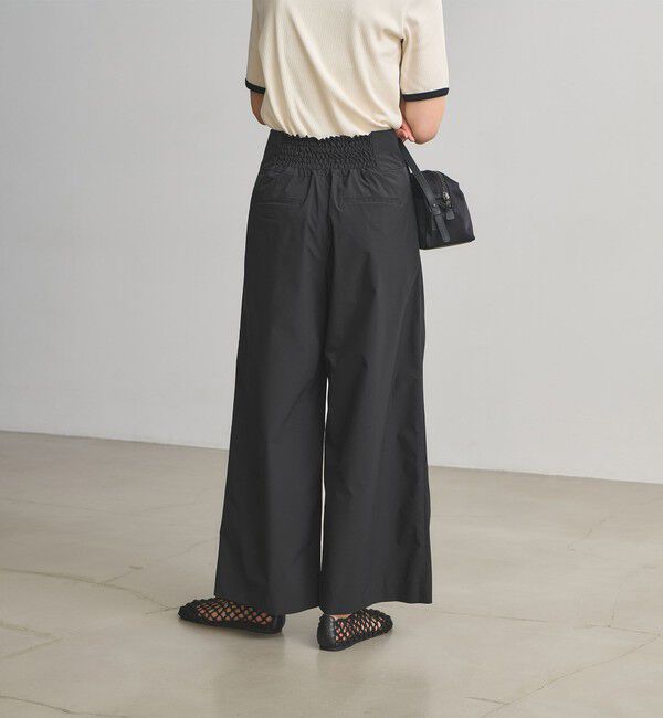 UNITED ARROWS「イージー ワイドパンツ ‐はっ水 UVカット 防シワ ウォッシャブル‐」|スラックス|