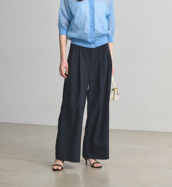 UNITED ARROWS「イージー ワイドパンツ ‐はっ水 UVカット 防シワ ウォッシャブル‐」|スラックス|
