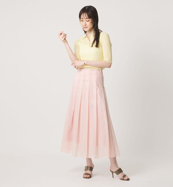 UNITED ARROWS「LINEAESSE シアー スカート ‐ウォッシャブル‐」|スカート|