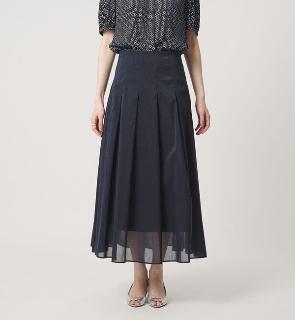 UNITED ARROWS「LINEAESSE シアー スカート ‐ウォッシャブル‐」|スカート|