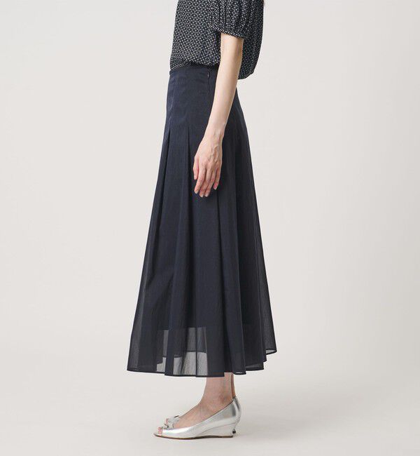 UNITED ARROWS「LINEAESSE シアー スカート ‐ウォッシャブル‐」|スカート|