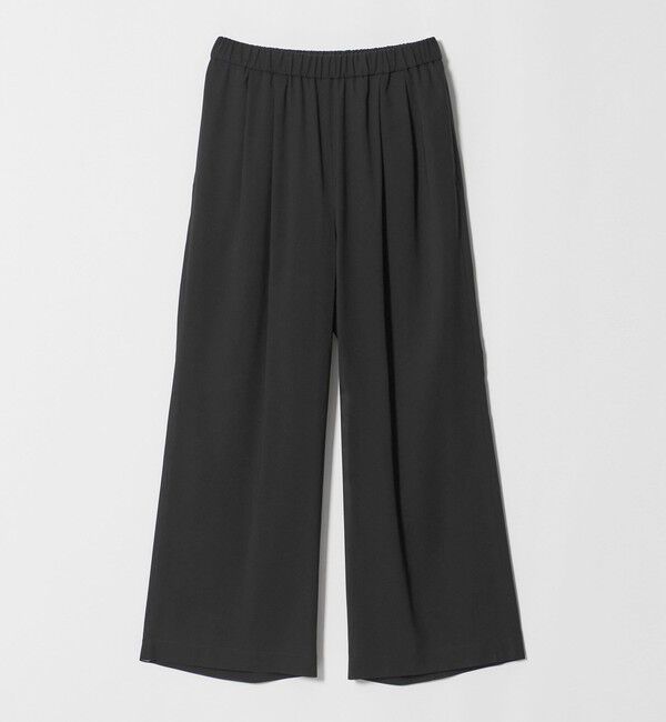 UNITED ARROWS「シアー ギャザー イージーパンツ」|その他|BLACK