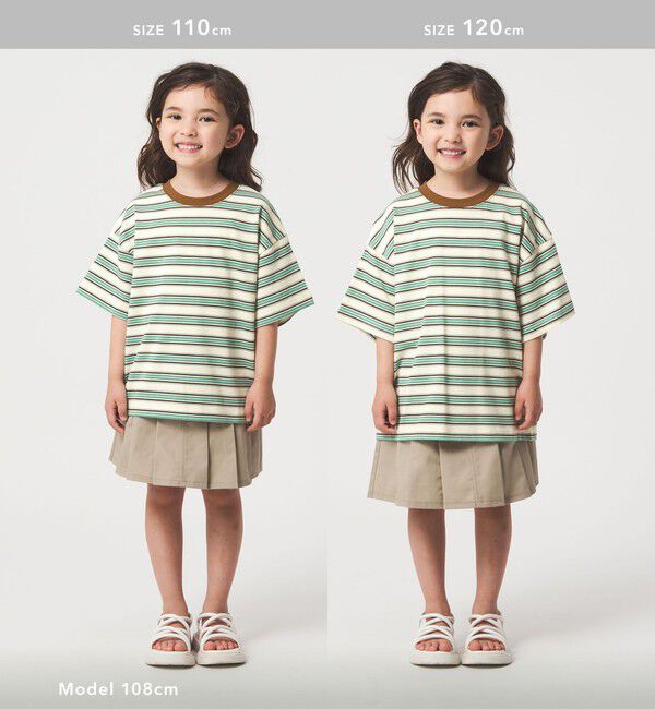 UNITED ARROWS green label relaxing「【スタメンシリーズ】ボーダーＴシャツ / キッズ  100cm-160cm」|Tシャツ・カットソー|