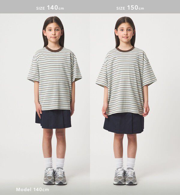 UNITED ARROWS green label relaxing「【スタメンシリーズ】ボーダーＴシャツ / キッズ  100cm-160cm」|Tシャツ・カットソー|