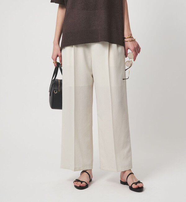 UNITED ARROWS green label relaxing「【結論シリーズ】ドライクロス ニーハイワイド オフホワイト マシンウォッシャブル  通気性」|その他|