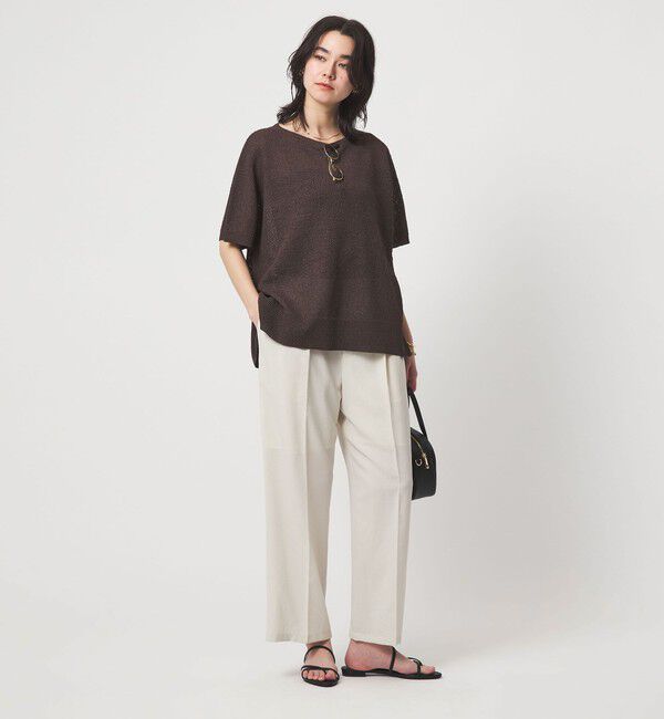 UNITED ARROWS green label relaxing「【結論シリーズ】ドライクロス ニーハイワイド オフホワイト マシンウォッシャブル  通気性」|その他|