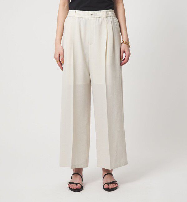 UNITED ARROWS green label relaxing「【結論シリーズ】ドライクロス ニーハイワイド オフホワイト マシンウォッシャブル  通気性」|その他|