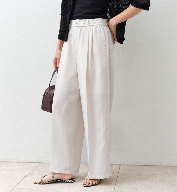 UNITED ARROWS green label relaxing「【結論シリーズ】ドライクロス ニーハイワイド オフホワイト マシンウォッシャブル  通気性」|その他|