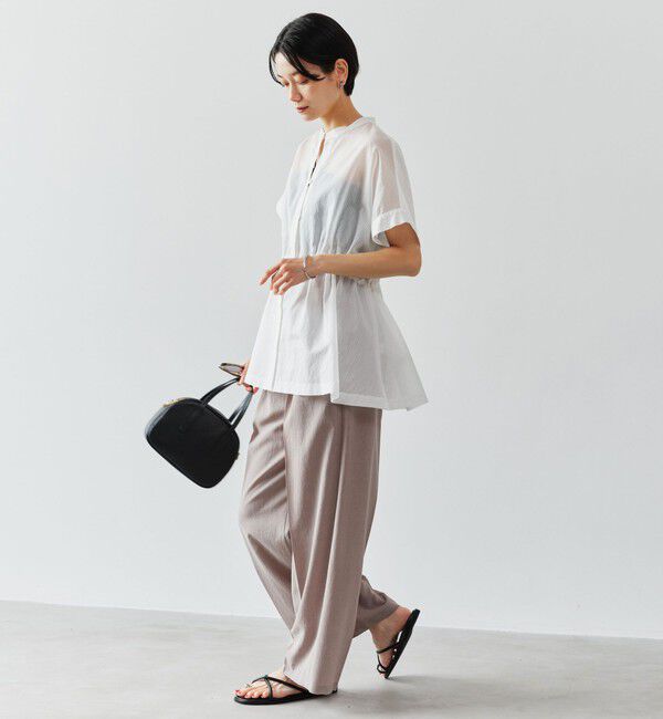 UNITED ARROWS green label relaxing「【結論シリーズ】ギャザーハイウエストブラウス」|シャツ・ブラウス|