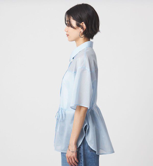 UNITED ARROWS green label relaxing「【結論シリーズ】リボンハイウエストシャツ」|シャツ・ブラウス|
