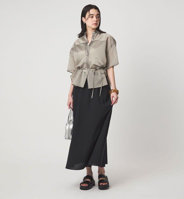 UNITED ARROWS green label relaxing「【結論シリーズ】リボンハイウエストシャツ」|シャツ・ブラウス|