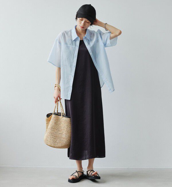 UNITED ARROWS green label relaxing「【結論シリーズ】リボンハイウエストシャツ」|シャツ・ブラウス|