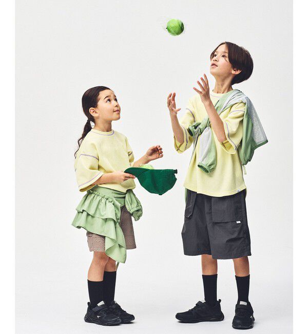 UNITED ARROWS green label relaxing「【スタメンシリーズ】ドライワッフル 配色ステッチ Tシャツ / キッズ  100cm-160cm」|Tシャツ・カットソー|YELLOW