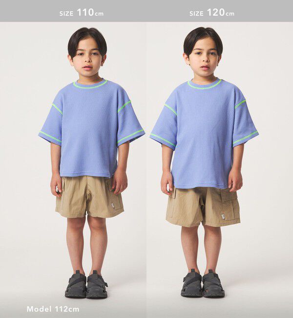 UNITED ARROWS green label relaxing「【スタメンシリーズ】ドライワッフル 配色ステッチ Tシャツ / キッズ  100cm-160cm」|Tシャツ・カットソー|