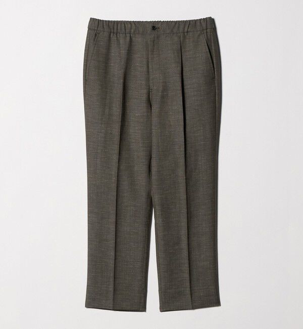 UNITED ARROWS green label relaxing「TW リネン デニムライク 01 ワイド 1プリーツ スラックス セットアップパンツ」|スラックス|