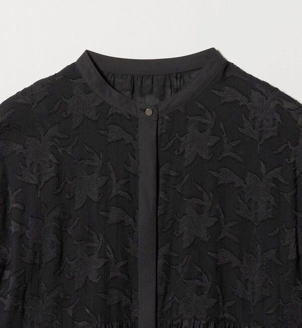 UNITED ARROWS green label relaxing「カット ジャガード フレンチスリーブ ブラウス」|シャツ・ブラウス|