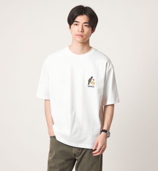 UNITED ARROWS green label relaxing「DEYROLLE GLR プリント クルーネック 半袖 Tシャツ」|Tシャツ・カットソー|