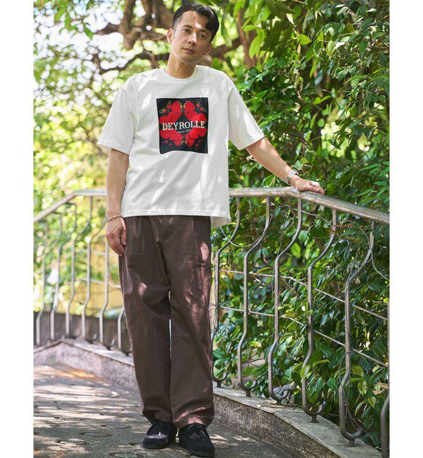 UNITED ARROWS green label relaxing「DEYROLLE GLR プリント クルーネック 半袖 Tシャツ」|Tシャツ・カットソー|