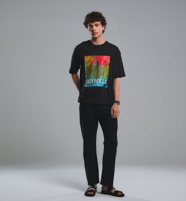 UNITED ARROWS green label relaxing「DEYROLLE GLR プリント クルーネック 半袖 Tシャツ」|Tシャツ・カットソー|