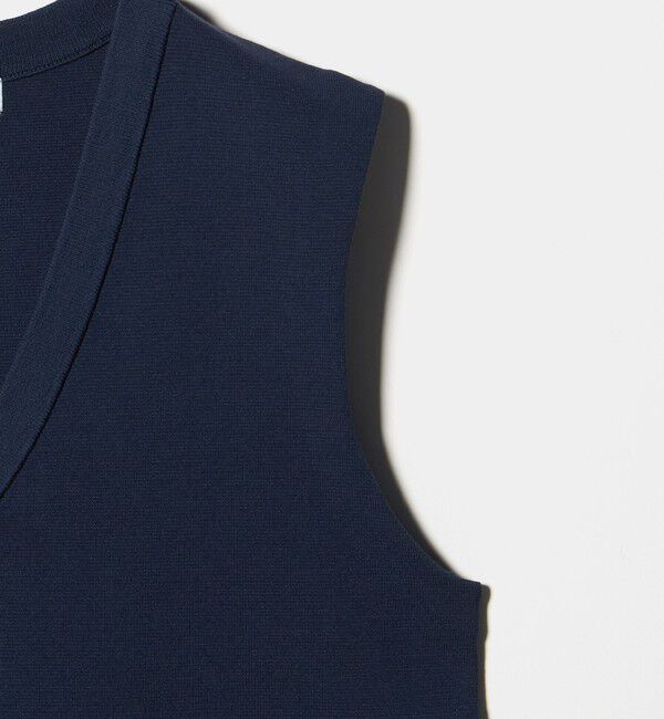 UNITED ARROWS green label relaxing「ゴールドカラーボタン ニット ジレ」|ベスト・ジレ|