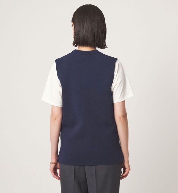 UNITED ARROWS green label relaxing「ゴールドカラーボタン ニット ジレ」|ベスト・ジレ|