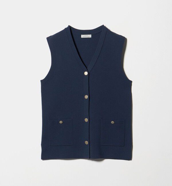 UNITED ARROWS green label relaxing「ゴールドカラーボタン ニット ジレ」|ベスト・ジレ|