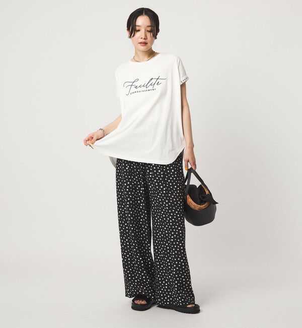 UNITED ARROWS green label relaxing「【WEB限定】＜at ease＞エンブロイダリー カットソー 」|Tシャツ・カットソー|