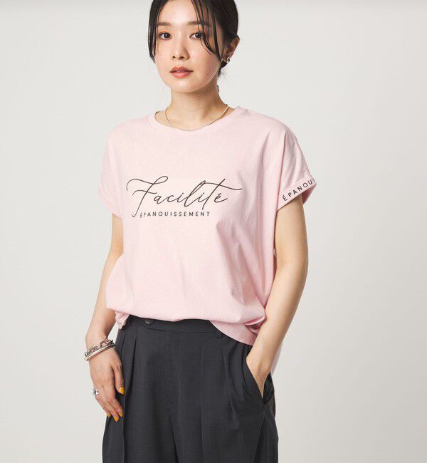 UNITED ARROWS green label relaxing「【WEB限定】＜at ease＞エンブロイダリー カットソー 」|Tシャツ・カットソー|