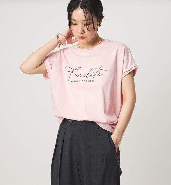 UNITED ARROWS green label relaxing「【WEB限定】＜at ease＞エンブロイダリー カットソー 」|Tシャツ・カットソー|