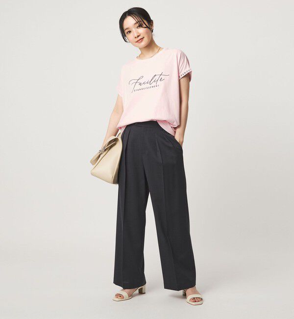 UNITED ARROWS green label relaxing「【WEB限定】＜at ease＞エンブロイダリー カットソー 」|Tシャツ・カットソー|