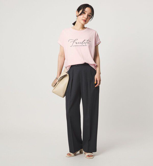 UNITED ARROWS green label relaxing「【WEB限定】＜at ease＞エンブロイダリー カットソー 」|Tシャツ・カットソー|
