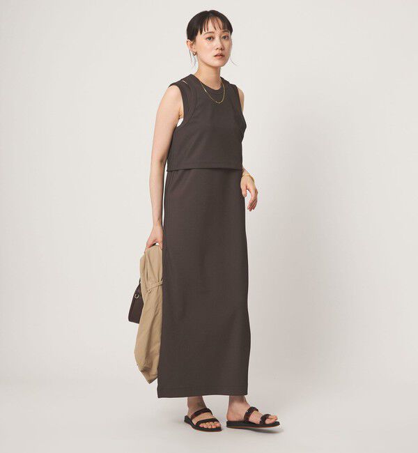 UNITED ARROWS green label relaxing「タンクトップ&times;ノースリーブ ワンピース セット」|ワンピース|