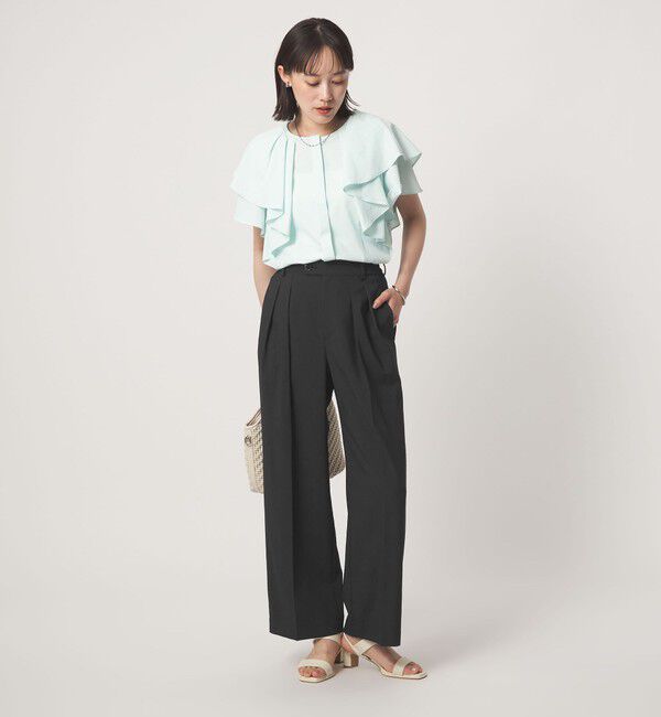 UNITED ARROWS green label relaxing「［size SHORT/TALLあり］2タック ワイド パンツ UVカット 接触冷感 吸水速乾」|その他|