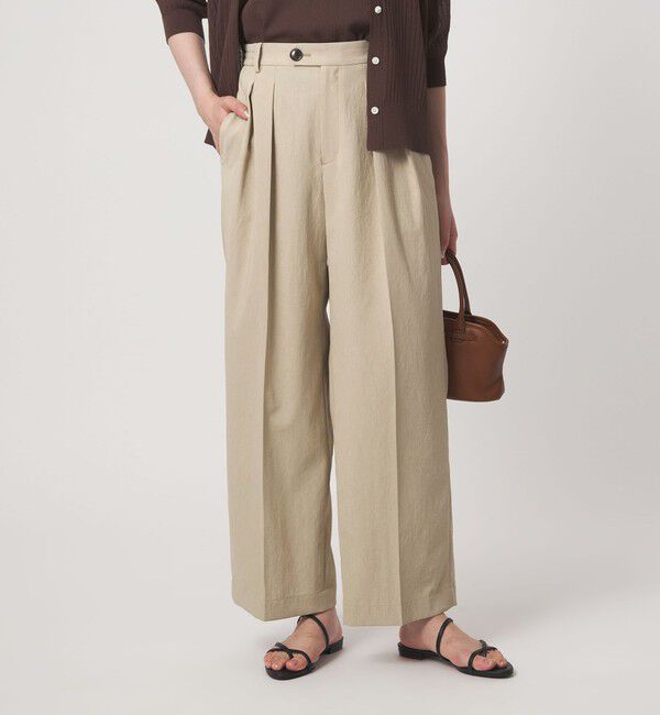 UNITED ARROWS green label relaxing「［size SHORT/TALLあり］2タック ワイド パンツ UVカット 接触冷感 吸水速乾」|その他|
