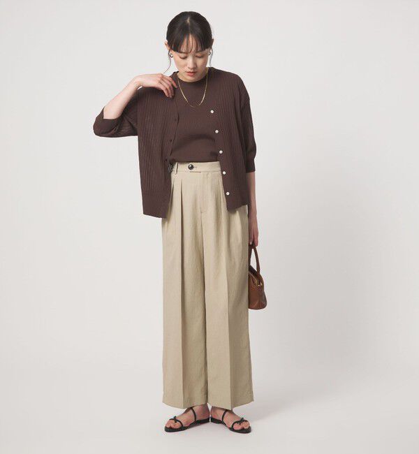 UNITED ARROWS green label relaxing「［size SHORT/TALLあり］2タック ワイド パンツ UVカット 接触冷感 吸水速乾」|その他|