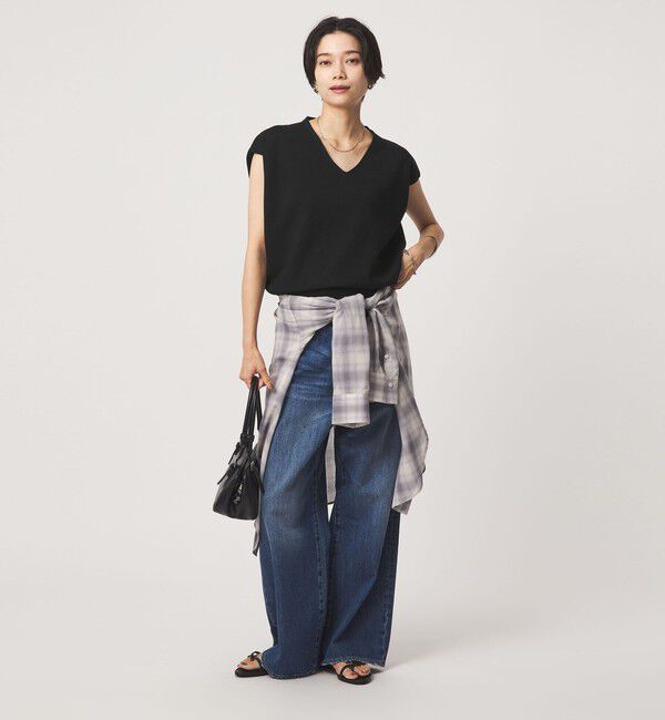 UNITED ARROWS green label relaxing「Vネック ニット ベスト」|ベスト・ジレ|