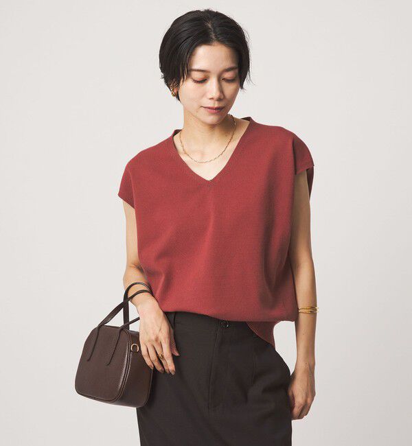 UNITED ARROWS green label relaxing「Vネック ニット ベスト」|ベスト・ジレ|