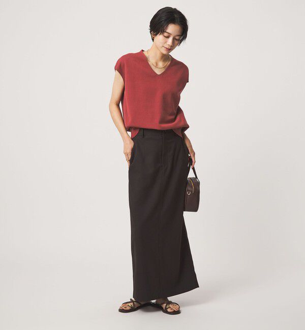 UNITED ARROWS green label relaxing「Vネック ニット ベスト」|ベスト・ジレ|
