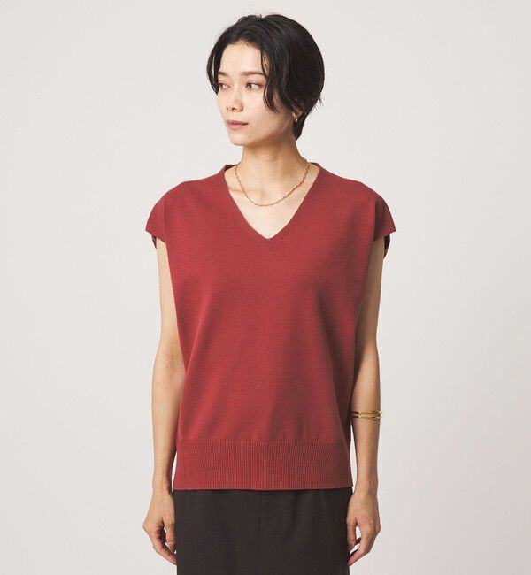 UNITED ARROWS green label relaxing「Vネック ニット ベスト」|ベスト・ジレ|