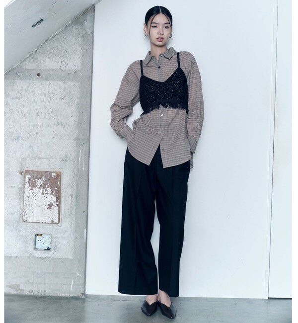 UNITED ARROWS green label relaxing「＜SEASONAL COLLECTION＞フリンジ ニット キャミソール」|ベスト・ジレ|