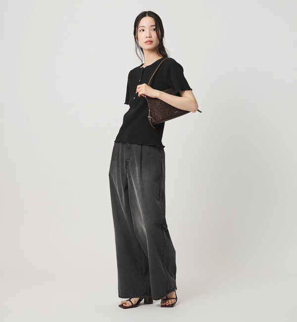 BEAUTY&YOUTH UNITED ARROWS「コットン リブ ヘンリーネック ショートスリーブ カットソー」|Tシャツ・カットソー|