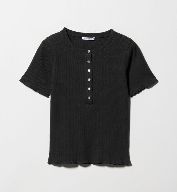 BEAUTY&YOUTH UNITED ARROWS「コットン リブ ヘンリーネック ショートスリーブ カットソー」|Tシャツ・カットソー|