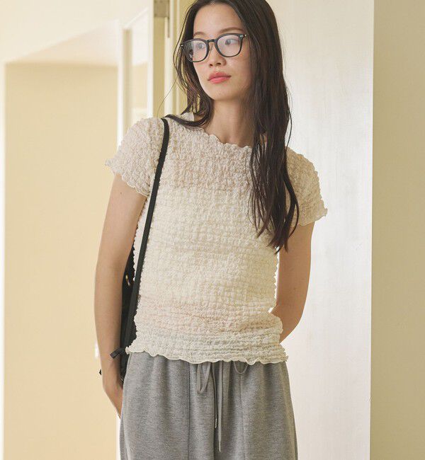 BEAUTY&YOUTH UNITED ARROWS「【WEB限定】シュリンクレース プルオーバー」|Tシャツ・カットソー|